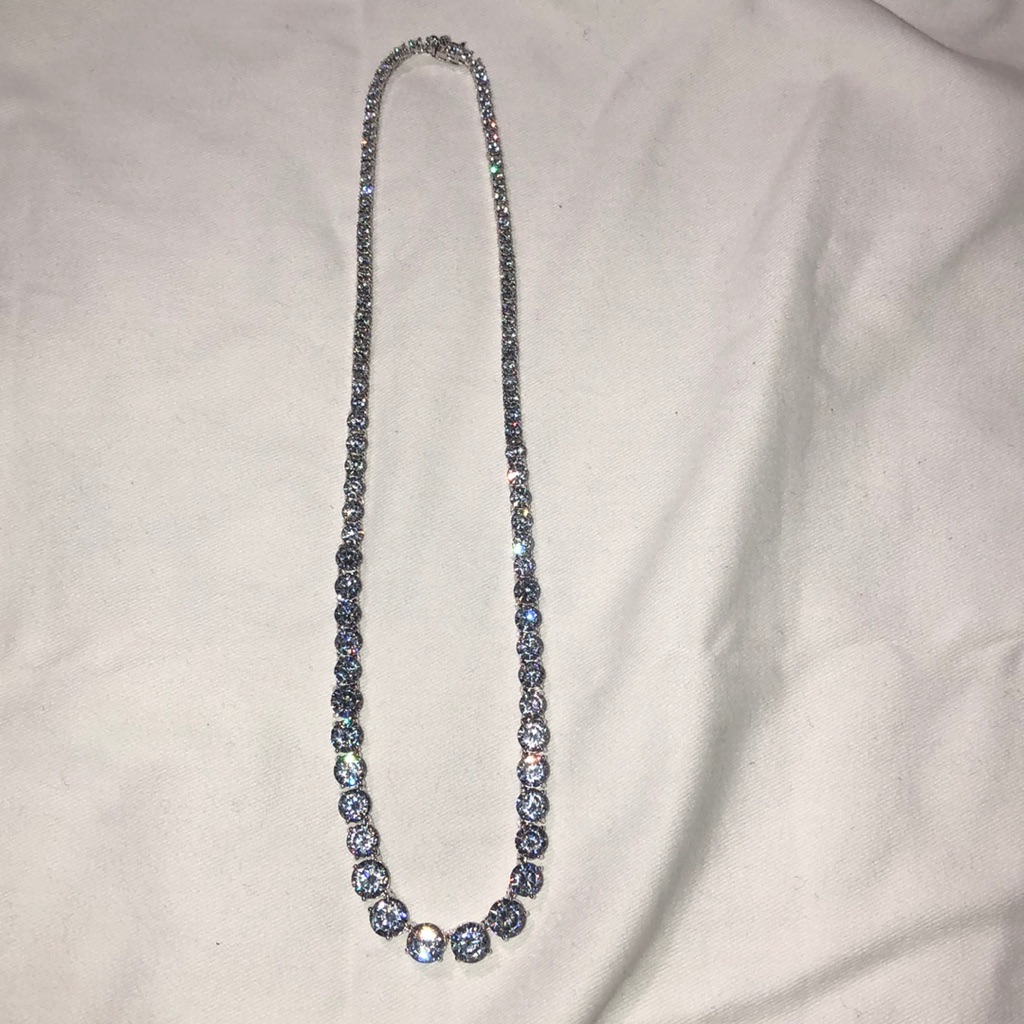 Tiara Cubic Zirconia 18’’ Collar Necklace
